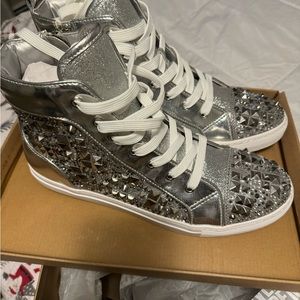 Steve Madden glitter sneakers